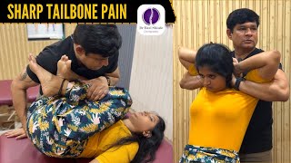 Sharp TAILBONE Pain  SCIATICA Nerve Pain  In 1 SESSION 70 RELIEF  ASMR Chiropractic  Dr Ravi [upl. by Odlaumor84]