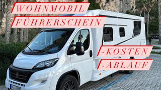 Wohnmobil Führerschein C1 über 35 t  Kosten Ablauf [upl. by Otilopih301]