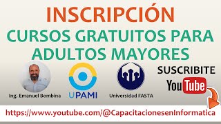 Cursos Gratuitos para Adultos Mayores afiliados a PAMI 2024 [upl. by Esile]