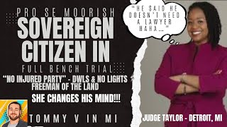 Ep 118 Moorish Freeman Sovereign Citizen gets his mind changed Full bench trial court SovCit [upl. by Annabelle348]