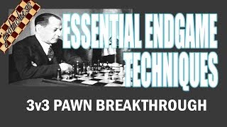 Chess Endgame Study 3 vs 3 Pawn Breakthrough [upl. by Aldarcy]