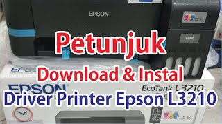 Cara Download dan Instal Driver Printer Epson L3210 [upl. by Dnalyram]