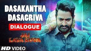 Dasakantha Dasagriva Dialogue  Jai Lava Kusa Dialogues  Jr Ntr Rashi Khanna [upl. by Doreg270]