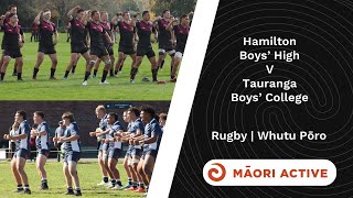 Super 8 Rugby First XV  Hamilton Boys High vs Tauranga Boys College [upl. by Heida]