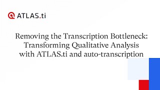 Removing the Transcription Bottleneck [upl. by Eenad]