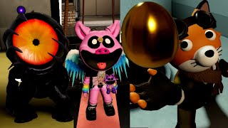 Playing Piggy The Hunt for Roblox Eggs [upl. by Erdreid]