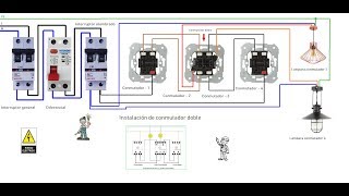 Instalación de doble conmutador [upl. by Erland]