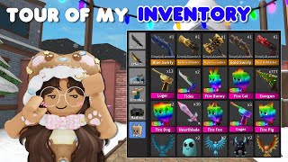 A TOUR OF MY MM2 INVENTORY [upl. by Mosenthal]