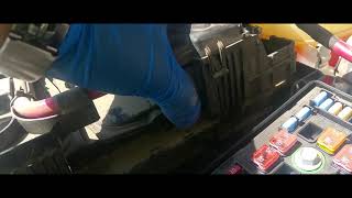 How to Remove a Battery from a 2014 Chevrolet Malibu [upl. by Notsur]