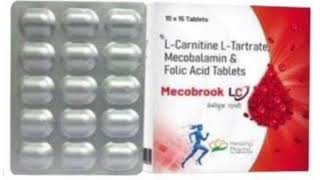 Mecobrook LC Tablets LCarnitine LTartrate Mecobalamin amp Folic Acid Tablets [upl. by Shaver]