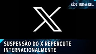 X é suspenso no Brasil após ordem de Moraes  SBT Brasil 310824 [upl. by Portia]