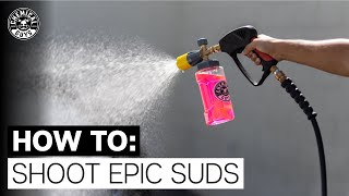 NEW PRODUCT How To Shoot Epic Suds TORQ Big Mouth Max Release Foam Cannon  Chemical Guys [upl. by Divine889]