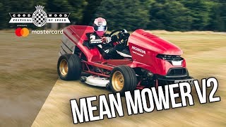 Honda’s Mean Mower V2 mows the Duke’s lawn for Goodwood Festival of Speed [upl. by Llerret]