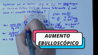 PROPIEDADES COLIGATIVAS Aumento ebulloscópico  temperatura de ebullición [upl. by Michel841]