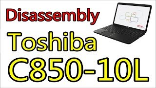 How To Open amp Clean Fan Toshiba C85010L  Disassembly Notebook [upl. by Yelrihs]