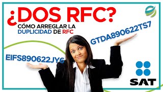 ►🔥¿DOS RFC ¿Cómo arreglar la duplicidad de RFC🔥 [upl. by Yelwar]