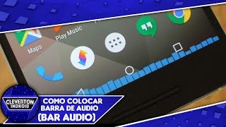 COMO colocar BARRA de ÁUDIO no seu Android Bar visualizer  Feat Cleverton indroid [upl. by Ekusoyr198]