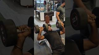 225 kg inkline dumble press 12 Rapitation Gym lovers dream Gaming gallery gymlife motivation [upl. by Ettennan]