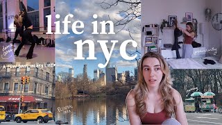 nyc vlog a beautiful day in the city dance class grocery haul chat with me amp a few average days [upl. by Ahcire550]