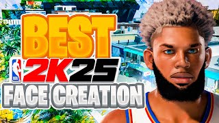 NBA 2K25 BEST COMP FACE CREATION TUTORIAL DRIPPY FACE SCANS [upl. by Ecirtap]