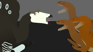 sticknodes pro ouranosaurus vs carnivores velociraptors [upl. by Fishback]