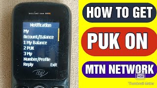 PUK CODE  HOW TO GET PUK ON MTN [upl. by Jermaine881]