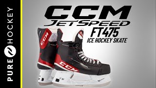 CCM JetSpeed FT475 Hockey Skates  Product Review [upl. by Danica]