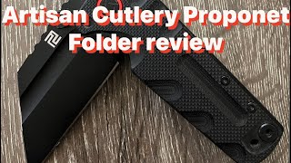 Artisan Cutler Proponent folder tabletop review Beast [upl. by Reinke]