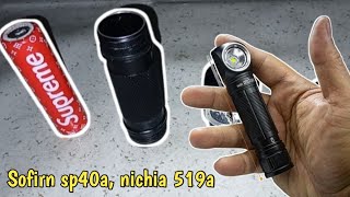 Powerful Torch Light Sofirn SP40a Nichia 519a [upl. by Nodnas]