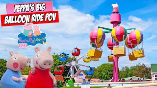 Peppas Big Balloon Ride at Peppa Pig World June 2023 4K [upl. by Nayd175]