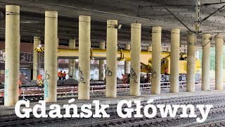 Modernizacja przystanku SKM Trójmiasto Gdańsk Stocznia i remont torów na stacji Gdańsk Główny [upl. by Ailido]