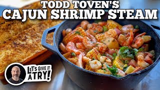 Todd Tovens Cajun Shrimp Steam  Blackstone Griddles [upl. by Jestude496]