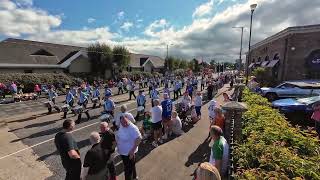 MONKSTOWN OLD BOYS FLUTE BAND Carrickfergus 12th July 2024 [upl. by Naleek]