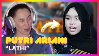 Putri Ariani quotLathiquot  Mireia Estefano Reaction Video [upl. by Griffin]