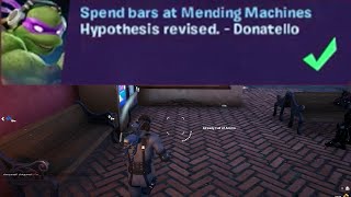 Spend bars at Mending Machines Fortnite [upl. by Josh741]