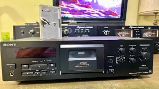 Sony TCKB920S QS Vintage 3 head tape deck [upl. by Nyladgam514]