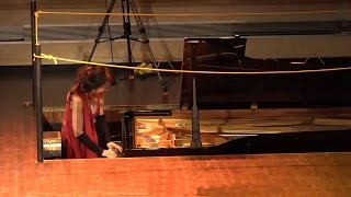 Brazilian pianist Eliane Rodrigues LITERALLY taking the performance below the stage [upl. by Amado]