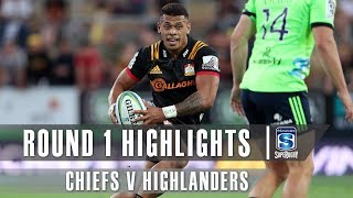 ROUND 1 HIGHLIGHTS Chiefs v Highlanders  2019 [upl. by Anirbac]