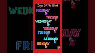 The days of the week song nurseryrhymes staylittlechannel preschool [upl. by Rie]