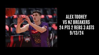 Alex Toohey vs NZ Breakers 24 PTS 2 REBS 3 ASTS 91324 [upl. by Zipah]