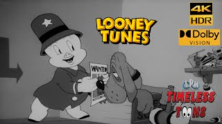 LOONEY TUNES Confusions of a Nutzy Spy Porky Pig 1943 4K HDR Dolby Vision Remastered [upl. by Ilrac]