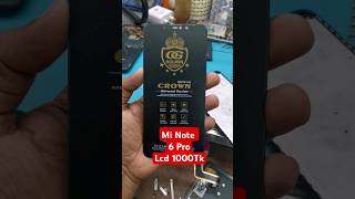 Mi Note 6 ProLcd 1000Tk shorts foryou [upl. by Uwton]