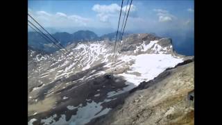 Garmisch FuniviaSeilbahn Gletscherbahn  risalita e discesa integrale [upl. by Eastman]