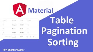 Angular Material Data Table Paginator Sorting  Angular Material Tutorial 34 [upl. by Marriott]