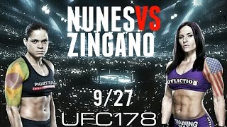 UFC 178 Amanda Nunes vs Cat Zingano [upl. by Eioj]