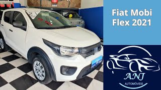 Fiat Mobi Flex 2021 Branco  ANJ Automóveis [upl. by Ashlan]