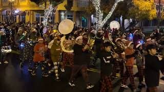 Carl Smith Middle School Tiger Marching Band Porterville Christmas parade 2023 [upl. by Aysa]