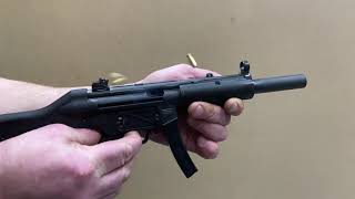 Miniature HampK MP5SD in 12 scale firing fullauto by MINIATUREARSENAL [upl. by Ecinad688]