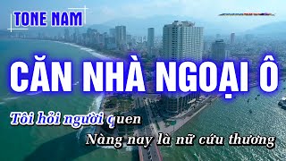 Căn Nhà Ngoại Ô Karaoke Nhạc Sống Tone Nam  Hoàng Dũng Karaoke [upl. by Elena]