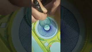 Beautiful Circle DesignDrawing Two steps Blue💙Color🎨Circle Design circledrawing shortvideo [upl. by Amanda]